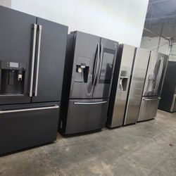 REFRIGERATOR SAMSUNG BLACK STAINLESS STEEL WITH TOUCH SCREEN WIFI 👌 