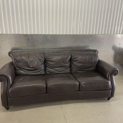 Sofa King Comfortable Genuine Leather Sofa For Sale Free Delivery!!