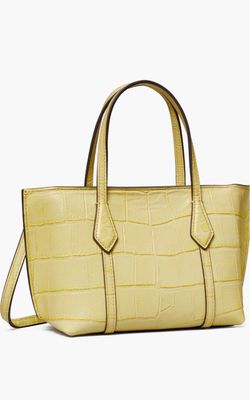 Tory Burch Mini Perry Embossed Leather Tote