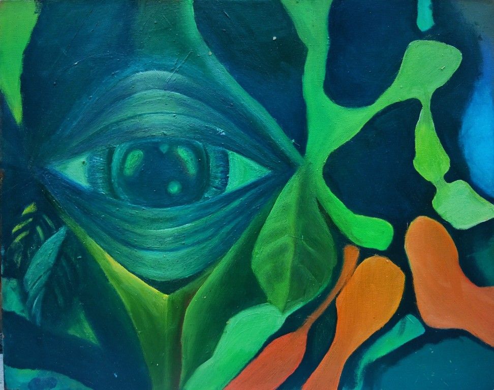 Original Oil Painting "Flora" Approximately 18 Inches X 24 Inches