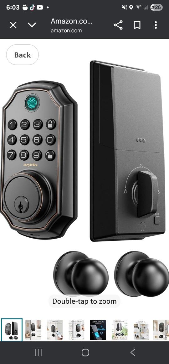 Smart Door Lock With Handle