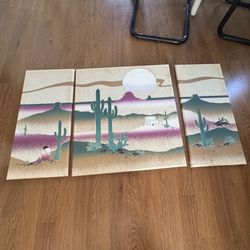 Desert Landscape Wall Art $60 (PICK UP ONLY)