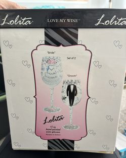 Hand Painted Wine Glasses