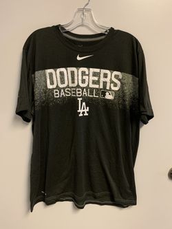 Nike Los Angeles Dodgers Grey Crew Neck Tee Athletic Cut Men’s Size XL