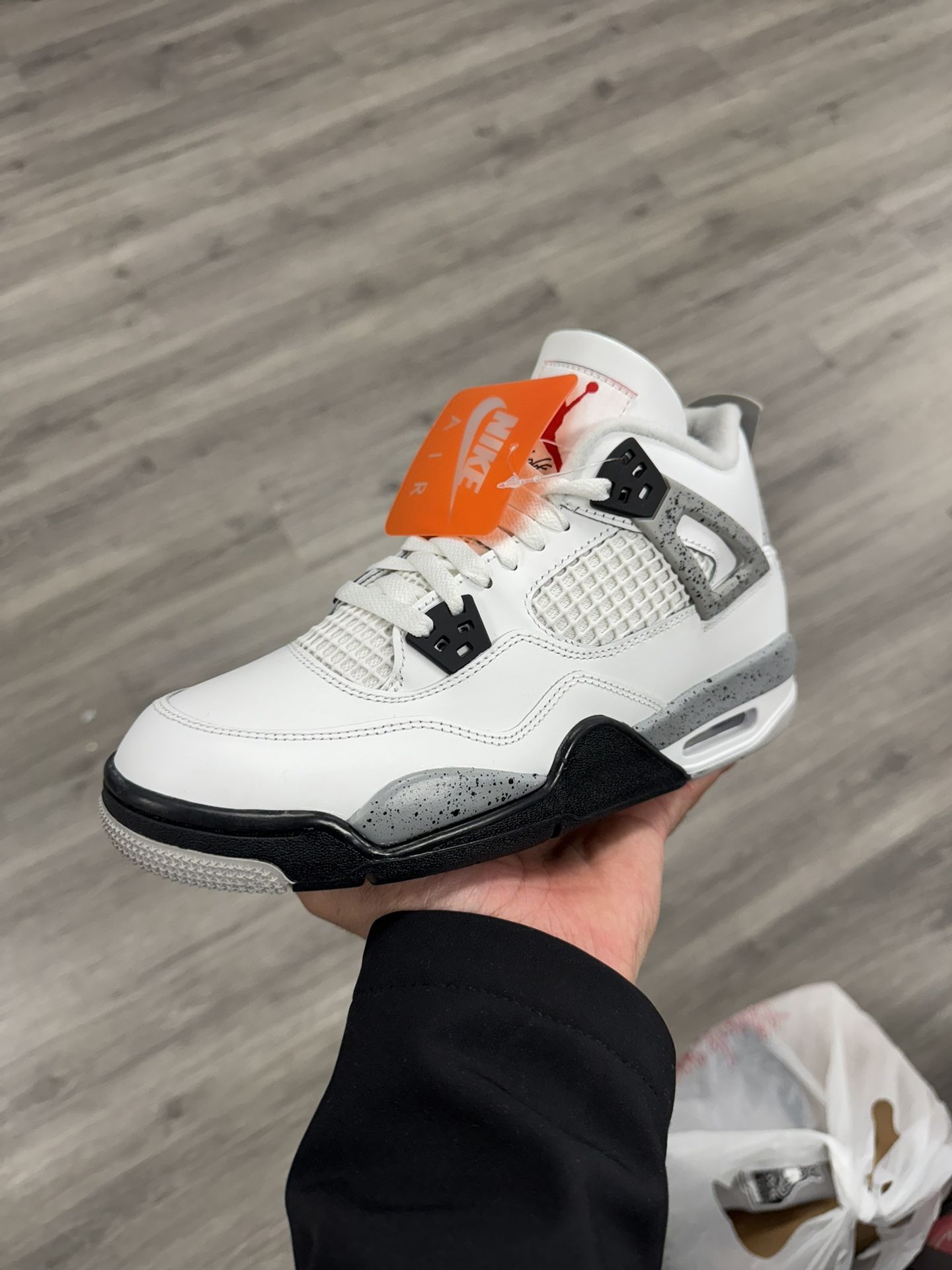 Air Jordan Retro 4 White Cement GS