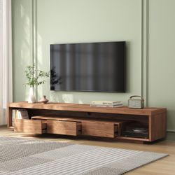(Wayfair) New Brayden Studio 86.6" Walnut TV Stand with RGB LED (Unassembled)