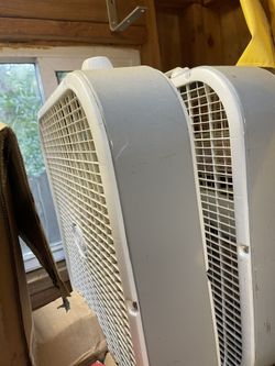 Lasko box fans (2) $30 each, $50 both 