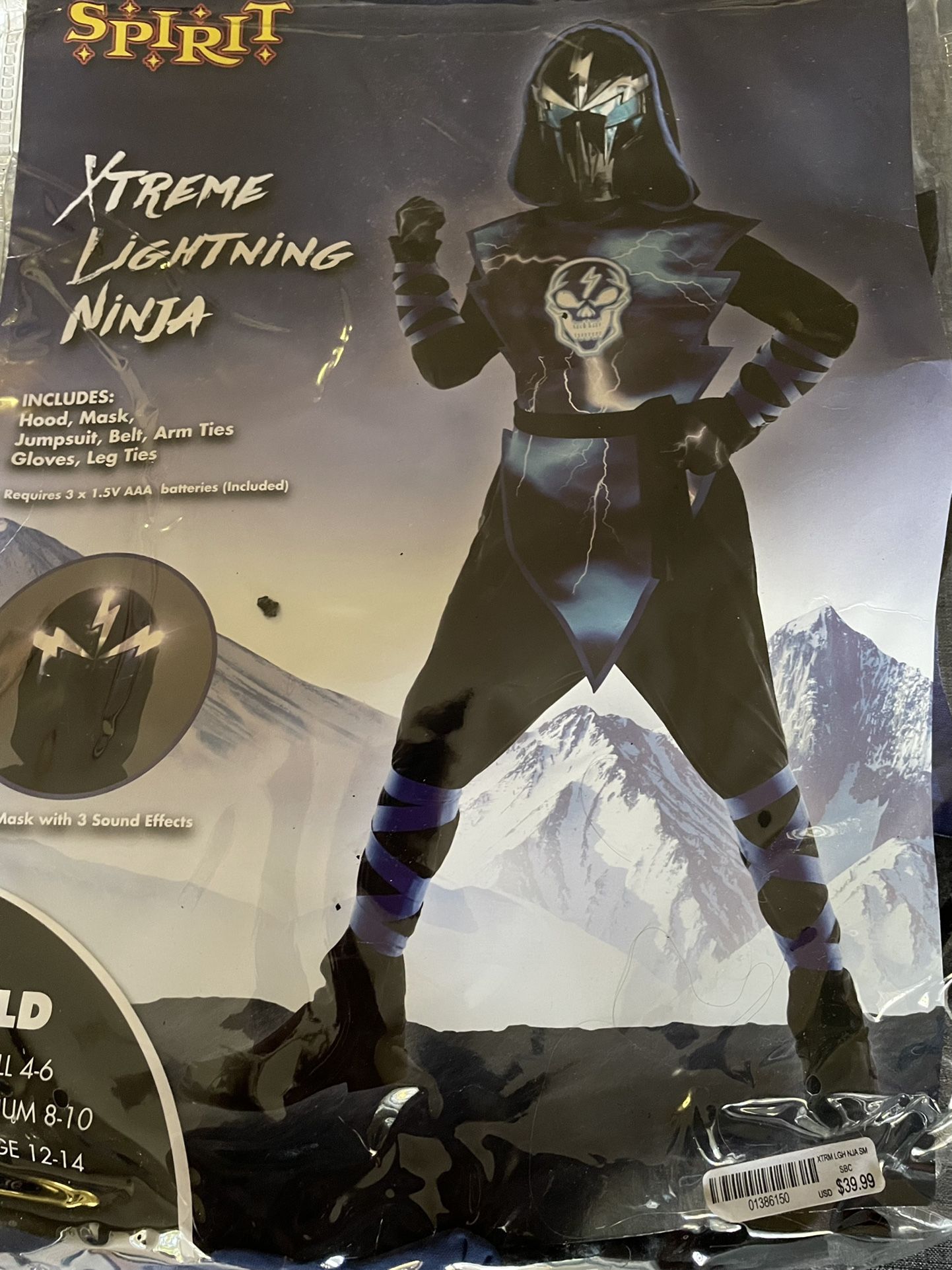 Xtreme Lightning Ninja Costume