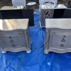 Silver Cavalier Nightstand 
