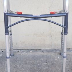 DRIVE 1 EA 10210-4ASM Deluxe Adult Folding Walker, Two Button with 5" Wheels, lb