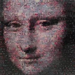 Large Framed Mona Lisa Mosaic Artwork – Classic Da Vinci Wall Art
