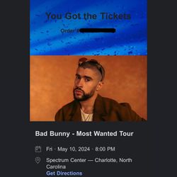Bad Bunny - Most Wanted Tour (Charlotte - May 10)