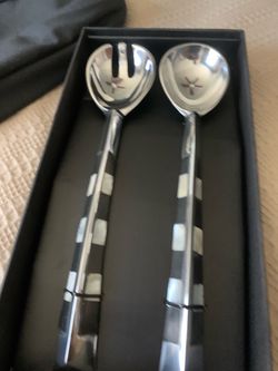 New Beautiful Saks Fifth Avenue Salad Servers - Make Offer