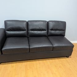 Black Leather Couch