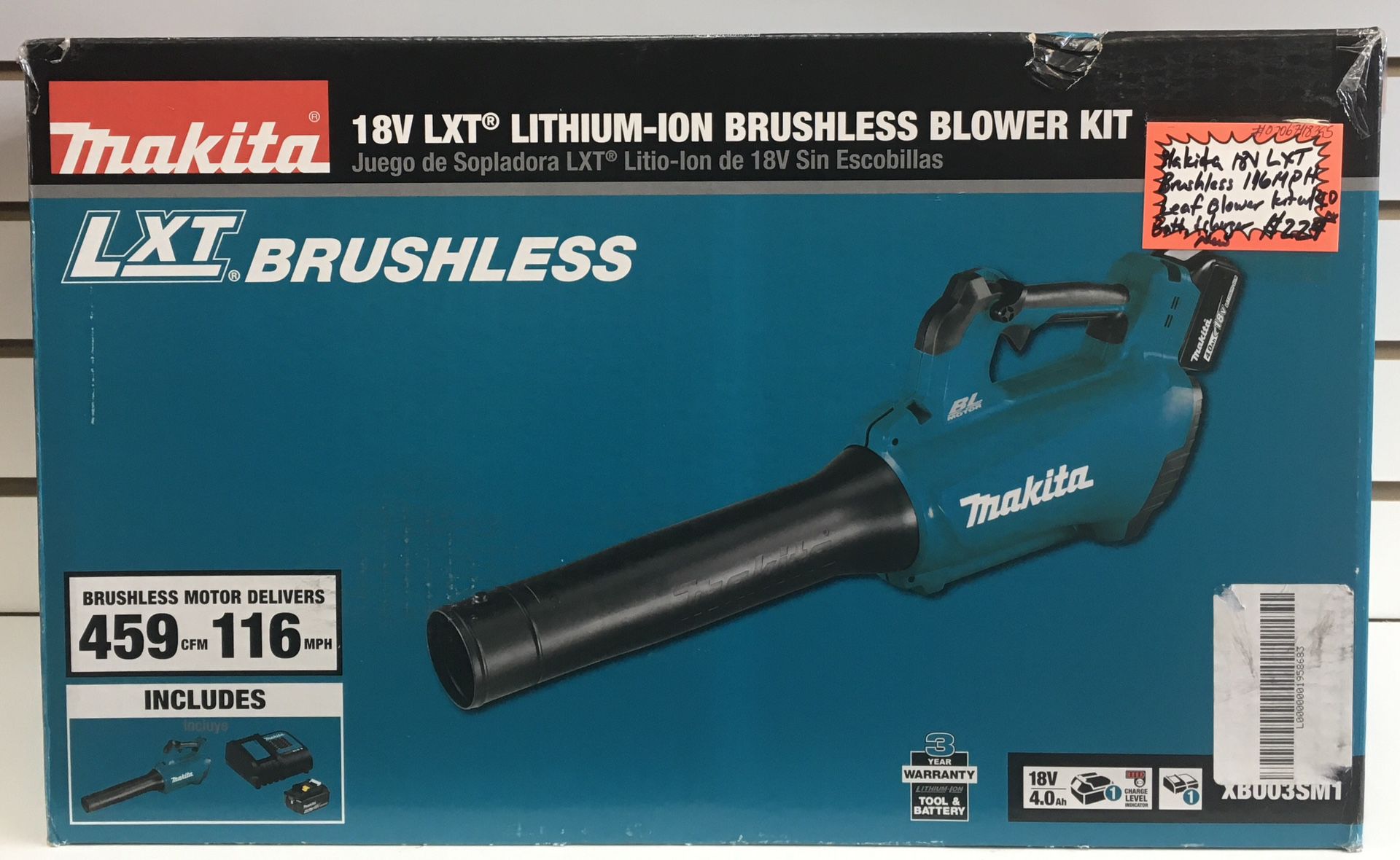 Makita 18V LXT Brushless 116 MPH Leaf Blower Kit W/ 4.0 Battery & Charger New