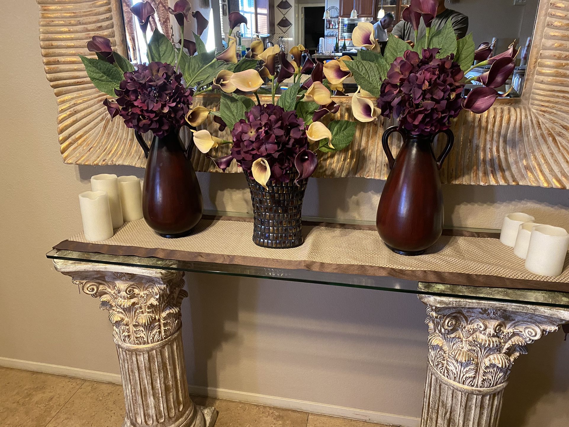 Hermoso Set De 3 Arreglos Florales