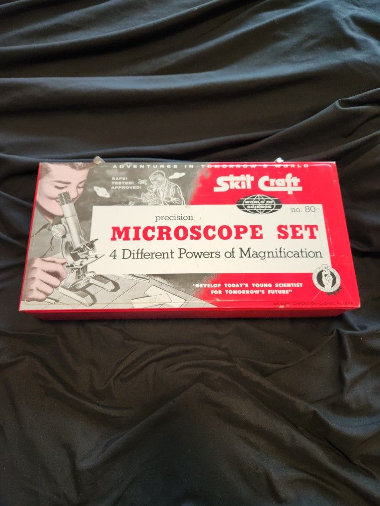 Vintage Skil Craft Microscope Set number 80 Box.