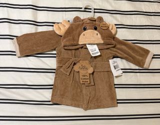 Baby bathrobe 0 to 9 months 100% cotton