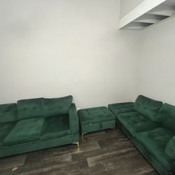 3 Set Piece Green Sofa 