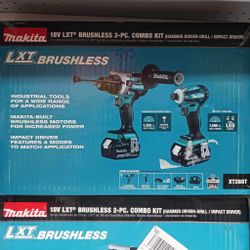 Makita New Kit 18v Hammer Drill And Impact 