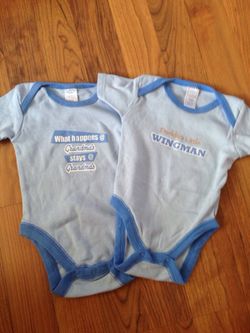2 onesies size 3-6 months