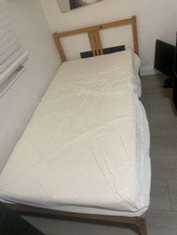 Single Bed Frame with Mattress