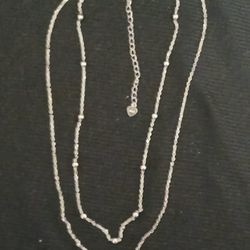 925 Silver Dble Necklace 