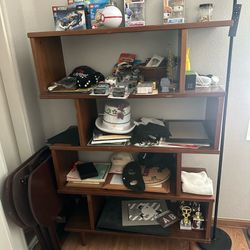 Mid-Century Modern Geometric Bookcase / Display Shelf
