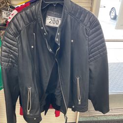 All Saints Leather Jacket Xxl