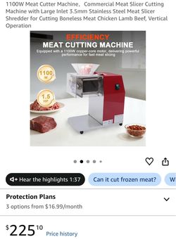 Meet cutting machine