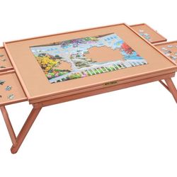 Bits And Pieces Jigsaw Puzzle Board With Drawer Folding With Cover