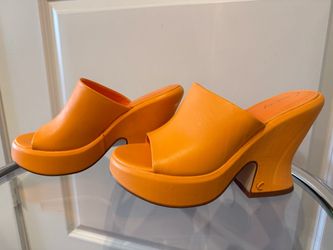 Circus NY by Sam Edelman “Patrice” Platform Slide Sandal - Orange Cream - Size 8M - $20