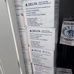 Plastic Gloves And Quart Containers 