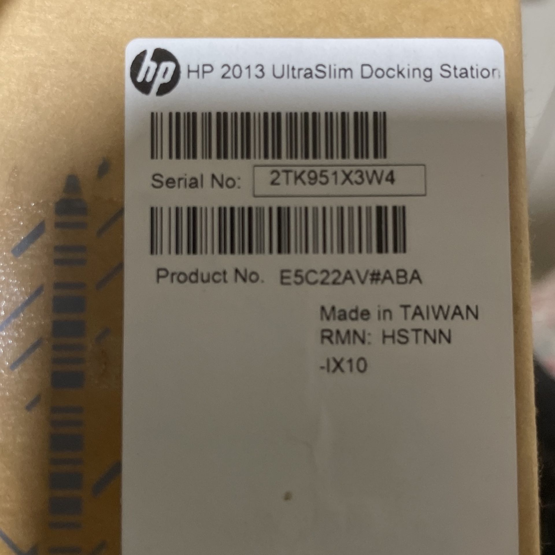 HP 2013 UltraSlim Docking Station