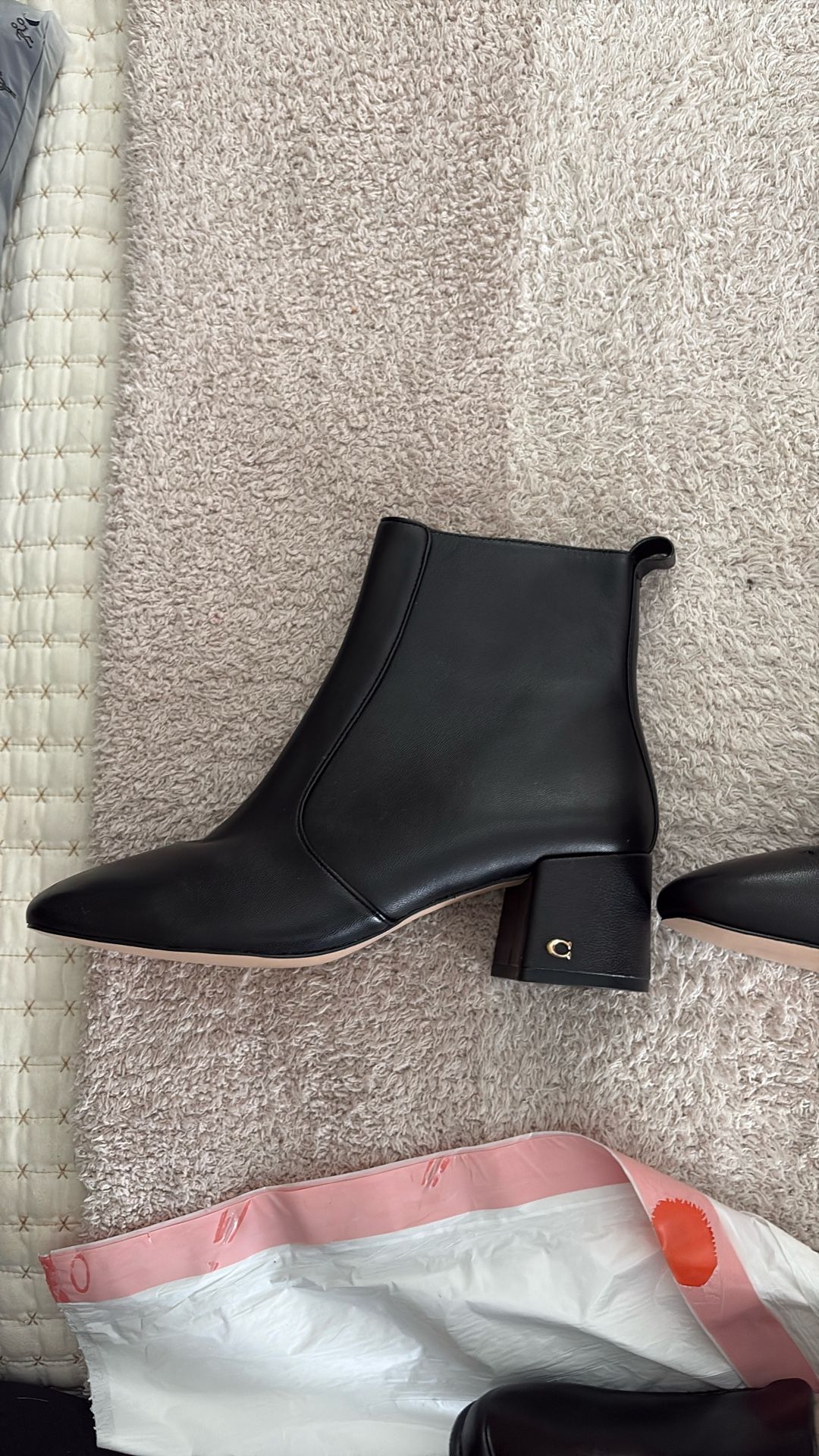Brand New Leather Coach Women Boots Size 8