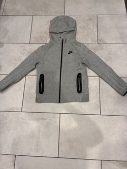 Nike Tech Fleece Full-Zip Hoodie Grey youth L