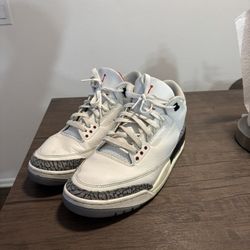 Jordan Retro 3 white cements 