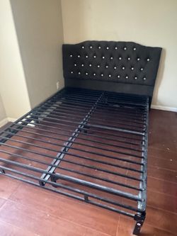Queen bed frame and head board