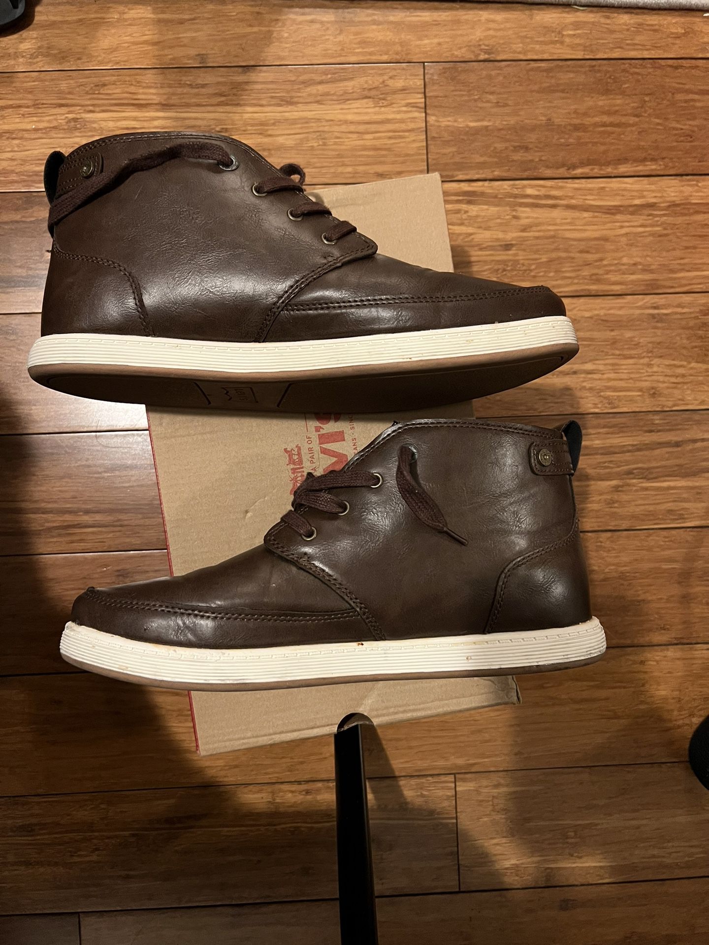Brown Levi Boots In Good Condition (size 10.5) 