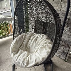Cozy Hanging Egg Chair - Gently Used - Originally from Wayfair