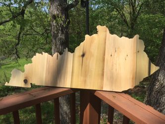 KY State Sign Handcrafted from Barn Lumber