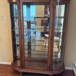 Antique Large Curio / China Cabinet
