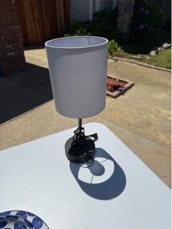 Modern Table Lamp with USB & Power Outlet