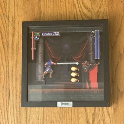 Pixel Frames: Castlevania Symphony of The Night — Intro Dracula — 3D Shadow Box — Frames Decor for Wall Decoration