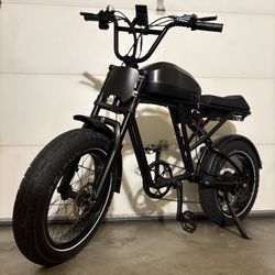 NEW 37MPH Electric Bike Blacked-Out Full Suspension • Long Range