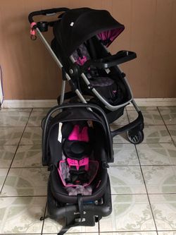 MINNIE MOUSE TRAVEL SYSTEM STROLLER CAR SEAT AND BASSINET 3 IN 1