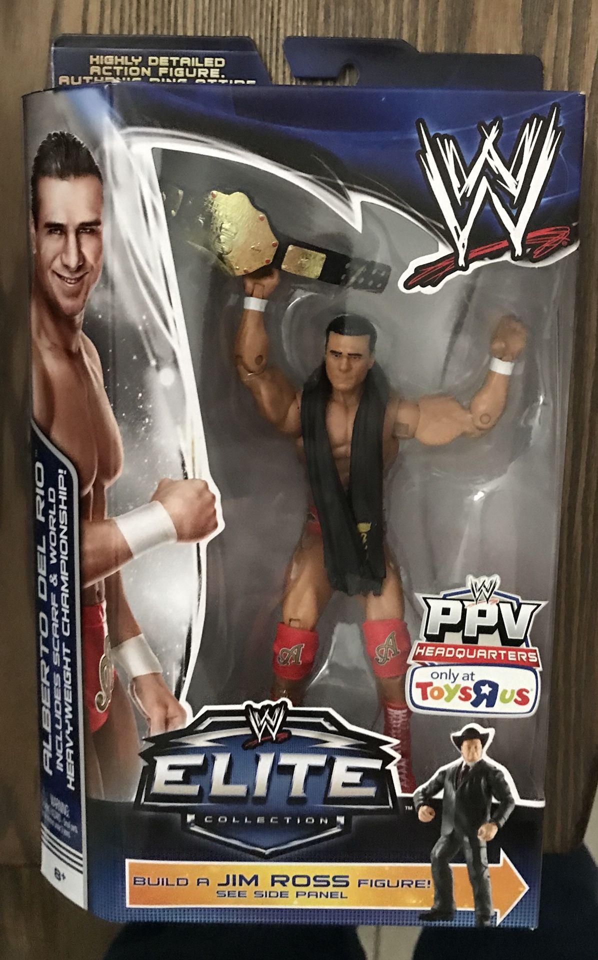 WWE Elite Collection Alberto Del Rio (Jim Ross Build a Figure) Toys R Us Exclusive