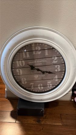 Large rustic wall clock