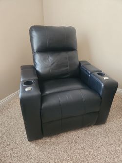 Leather recliner
