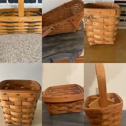 Longaberger Baskets Total Of 6